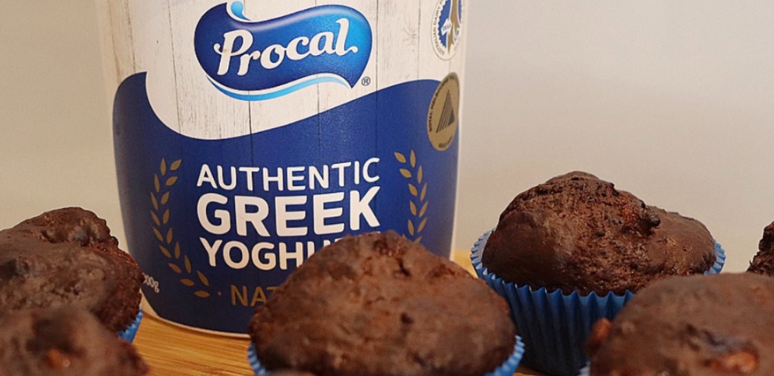 Procal’s Authentic Greek Yoghurt Chocolate Chip Muffins