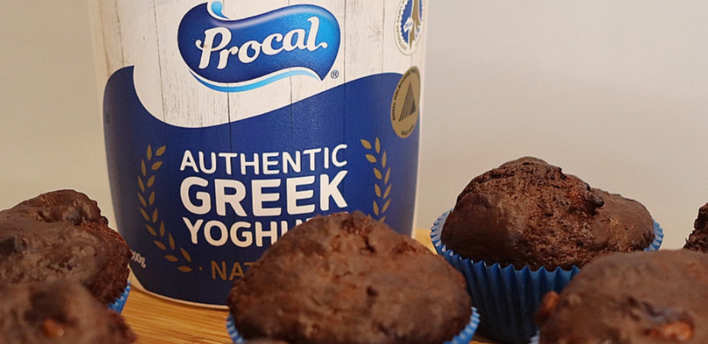 Procal’s Authentic Greek Yoghurt Chocolate Chip Muffins