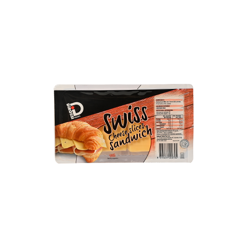 DiRossi Swiss Cheese Slices - 1kg